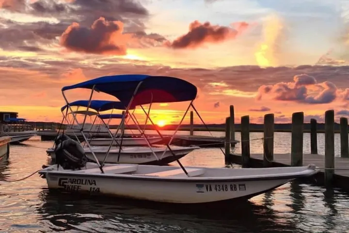 a boat on a body of water